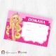 Покани за надписване - пакет 10бр. - Барби - 02