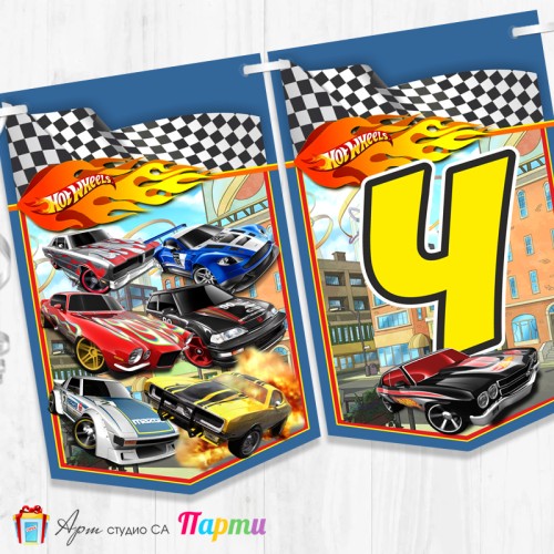 Банер - Поздравителен надпис - Честит Рожден Ден - Хот уелс - 01