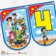 Банер - Поздравителен надпис - Честит Рожден Ден - Играта на играчките - 01