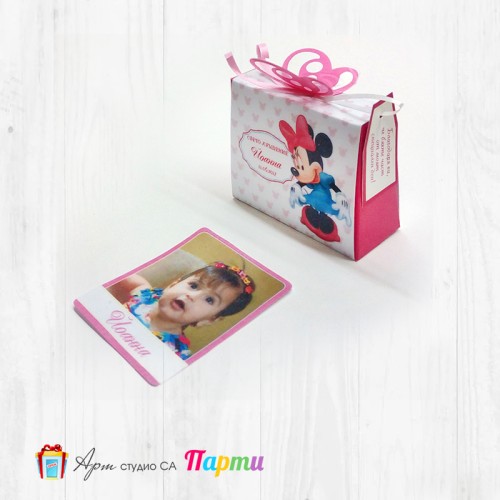 Мини магнитче с кутийка - 011- Мини Маус 