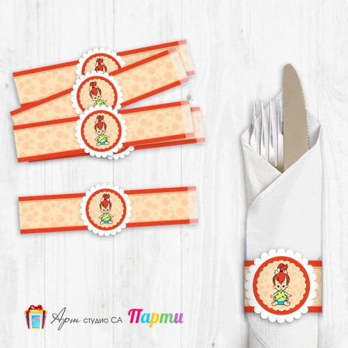 Ринг за салфетка с декорация - Пебълс - 01 Ринг за салфетка с декорация - Пебълс - 01