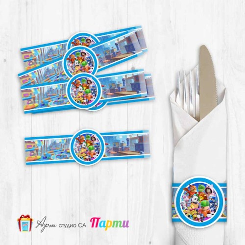 Ринг за салфетка с декорация - Стъмбъл Гайс - Stumble guys - 01