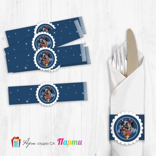 Ринг за салфетка с декорация - Хотел Трансилвания - 01 Ринг за салфетка с декорация - Хотел Трансилвания - 01