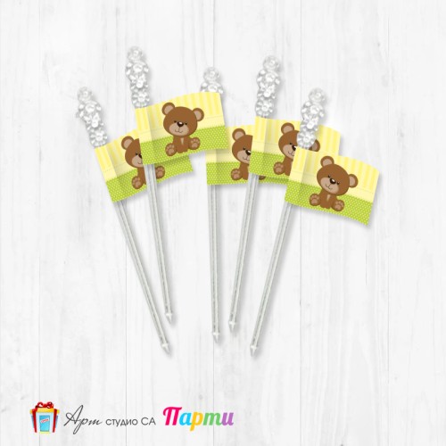 Топерчета за декорация, кристал - пакет 12 броя - Меченце - 01