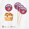 Топери за мъфини - пакет 6 бр. - ФК Атлетико Мадрид - 01