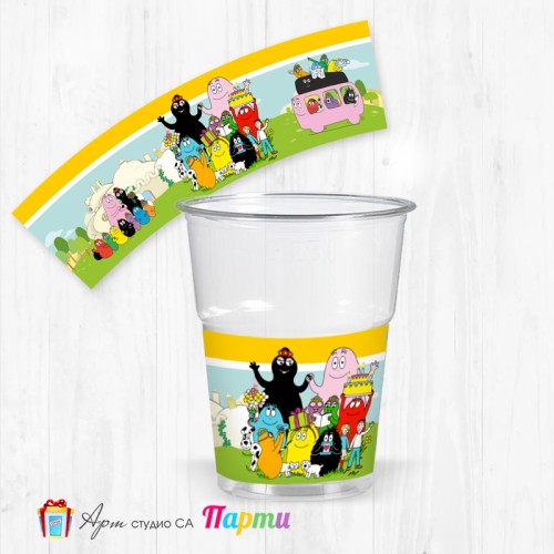 Парти чашки  - пакет 12 броя - Барбароните - 01