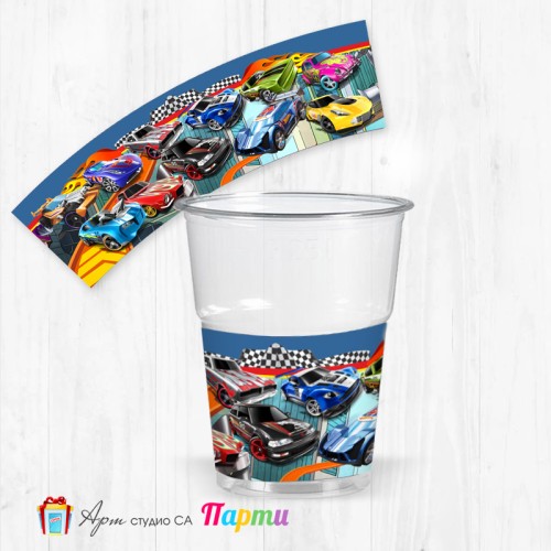 Парти чашки  - пакет 12 броя -  Хот уелс- 01