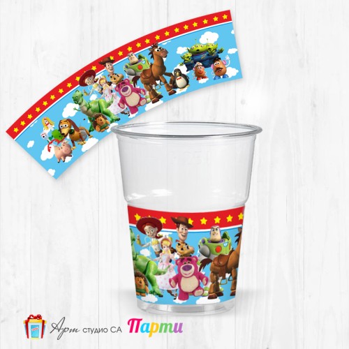 Парти чашки  - пакет 12 броя - Играта на играчките - 01