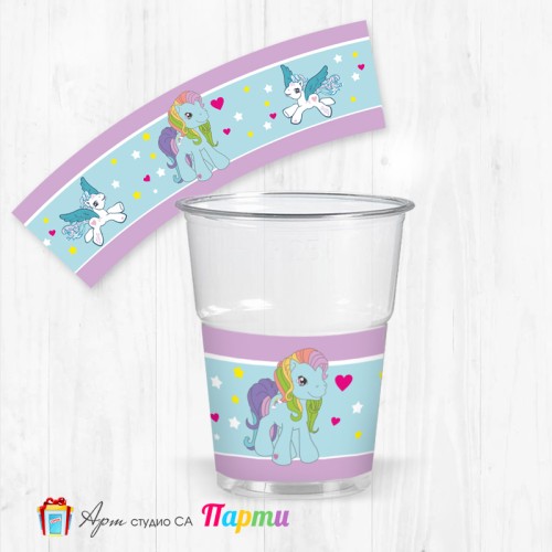 Парти чашки  - пакет 12 броя -  Моето малко пони - 01