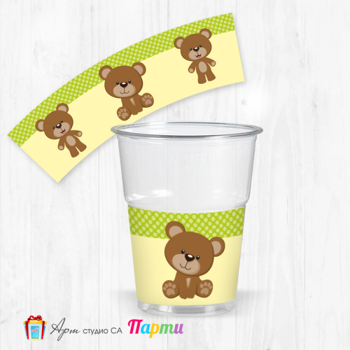 Парти чашки  - пакет 12 броя -  Меченце -1