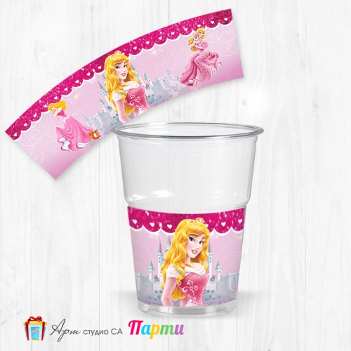 Парти чашки  - пакет 12 броя - Спящата красавица - 01