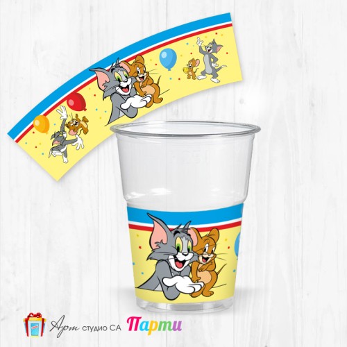 Парти чашки - пакет 12 броя - Том и Джери - 01 Парти чашки - пакет 12 броя - Том и Джери - 01