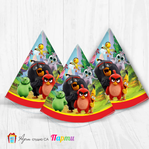 Парти шапка - Сърдити пилета - Angry Birds - 01