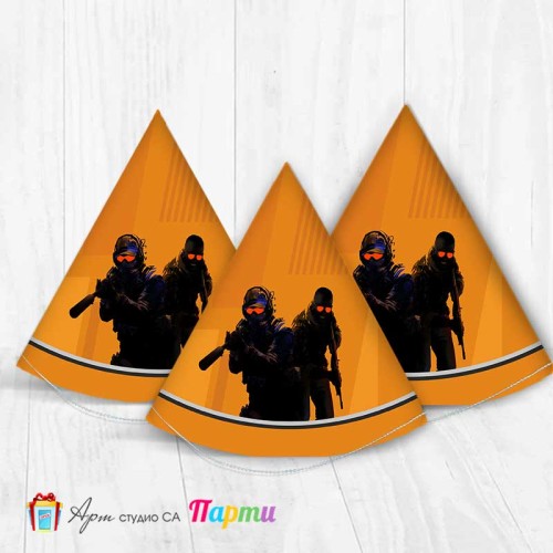 Парти шапка - Кънтър Страйк - CS - Counter strike - 2