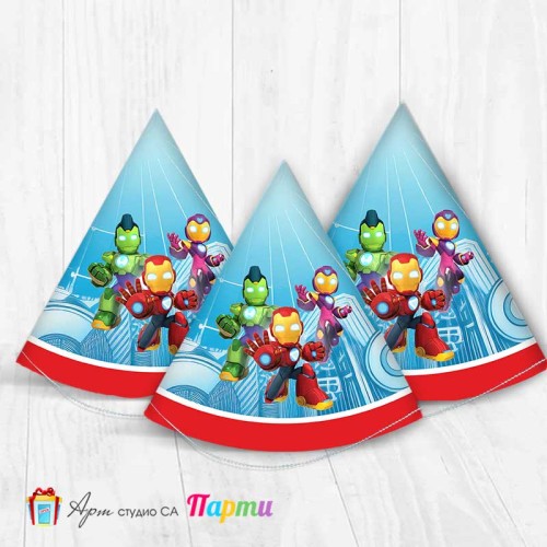 Парти шапка - Железният човек и неговите страхотни приятели - 01