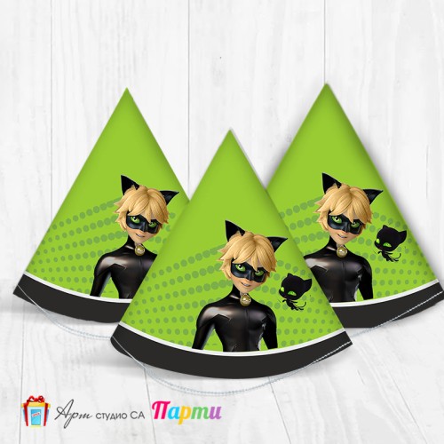 Парти шапка - Калинка и черният котарак - Черният котарак - 01