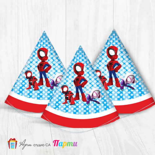 Парти шапка - Спайди - 01