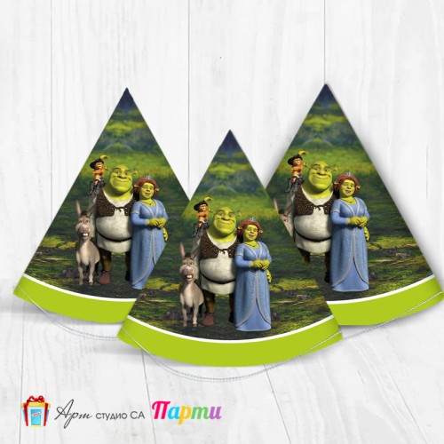 Парти шапка - Шрек - 01