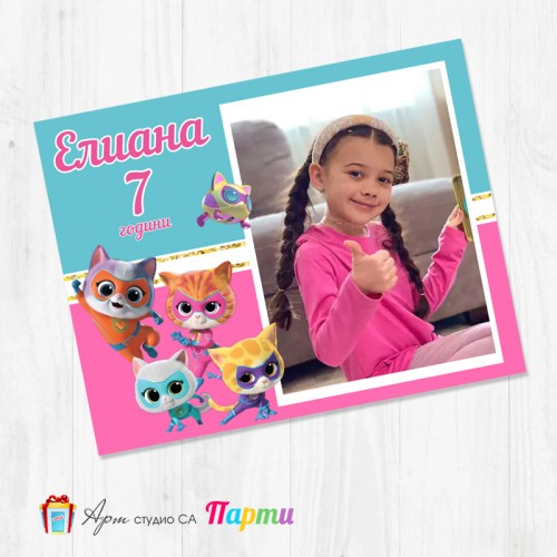 Магнит - детски - 216 - Супер котета Магнит - детски - 216 - Супер котета