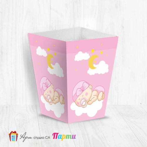 Кутия за пуканки - Бебета "Сладък сън" - момиченце - 01