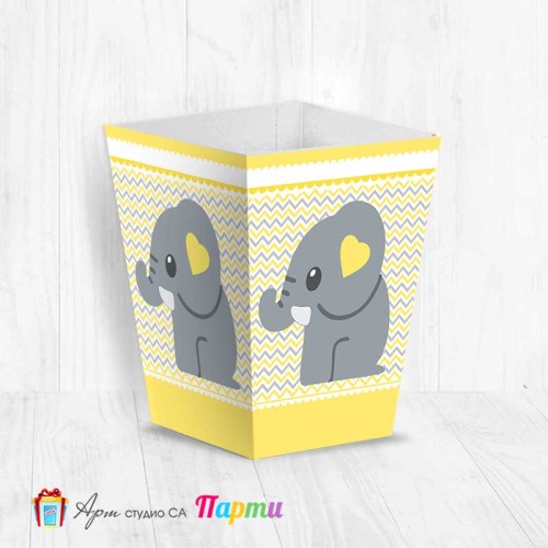 Кутия за пуканки - Слонче - 1