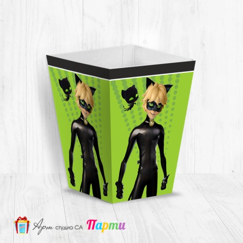 Кутия за пуканки - Калинка и черният котарак - Черният котарак - 01