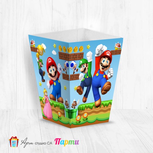 Кутия за пуканки - Супер Марио - 01 Кутия за пуканки - Супер Марио - 01