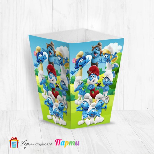 Кутия за пуканки - Смърфчетата - 01