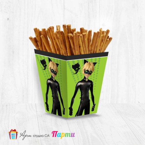 Кутийка за солетки - Калинка и черният котарак  - Черният котарак - 01