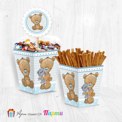 Кутийка за солетки - Мече със синьо носле - 01 Кутийка за солетки - Мече със синьо носле - 01