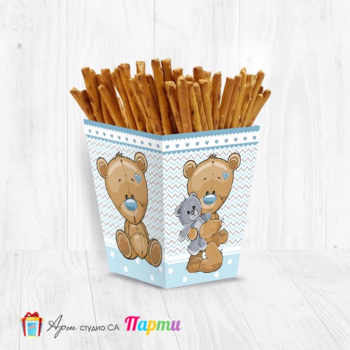 Кутийка за солетки - Мече със синьо носле - 01