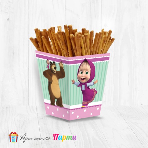 Кутийка за солетки - Маша и мечока - 01