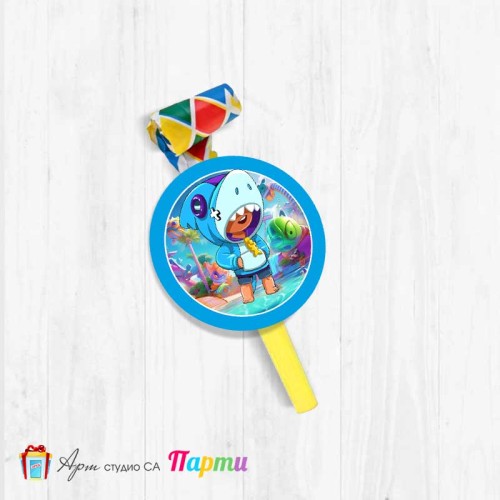 Парти свирка - Брол Старс - Brawl stars - Leon - 02