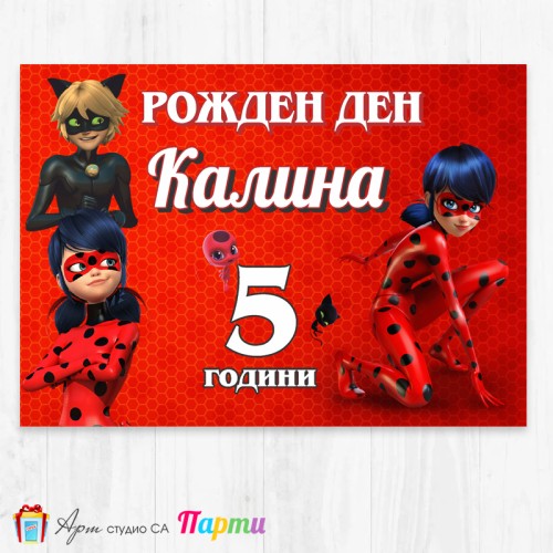 Персонализиран фотоплакат - 004 - Калинка и черният котарак