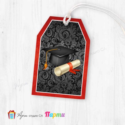 Таг за декорация - пакет 6 бр. - Абитуриентски бал - 04