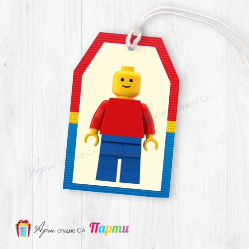Таг за декорация - пакет 6 бр. - 0131 - Лего Таг за декорация - пакет 6 бр. - 0131 - Лего