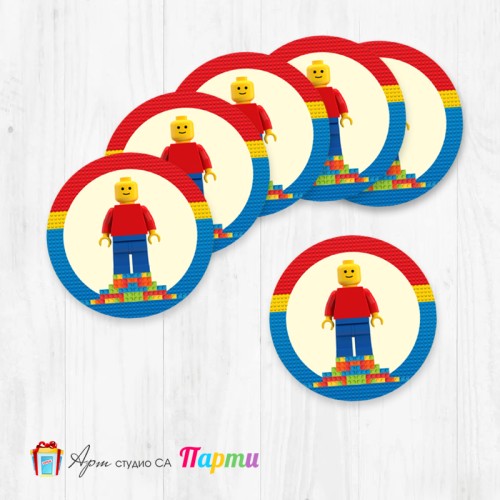 Елементи за декорация - Кръг - пакет 12 бр. - 0129- Лего Елементи за декорация - Кръг - пакет 12 бр. - 0129- Лего